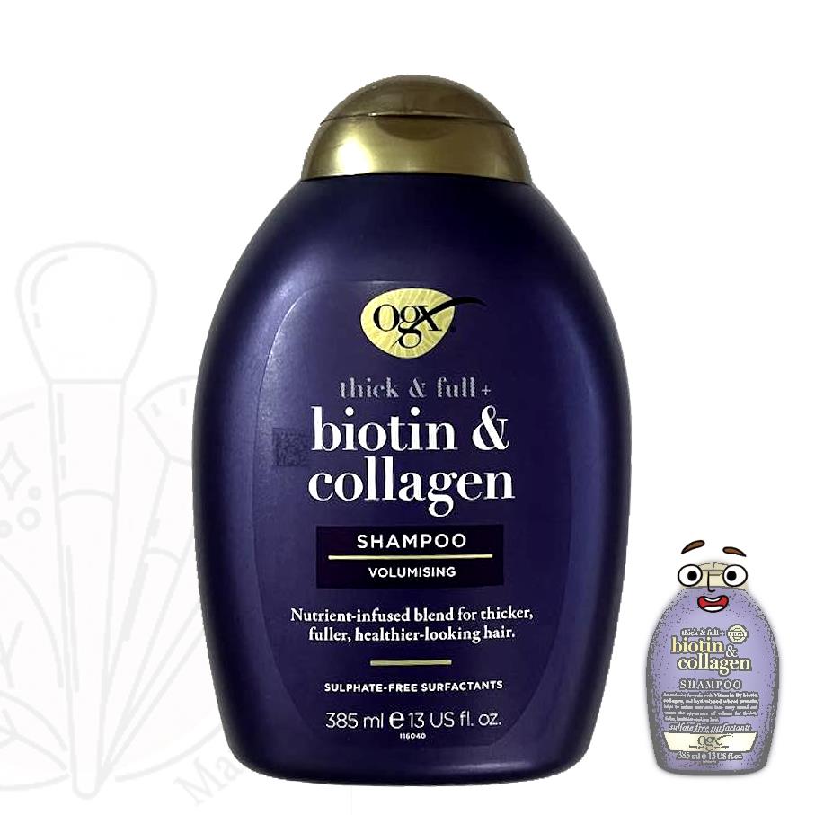 شامپو بیوتین و کلاژن او جی ایکس Ogx اصلی ( ضد ریزش و ضخیم کننده مو ) Ogx Biotin &Amp; Collagen Shampoo 10
