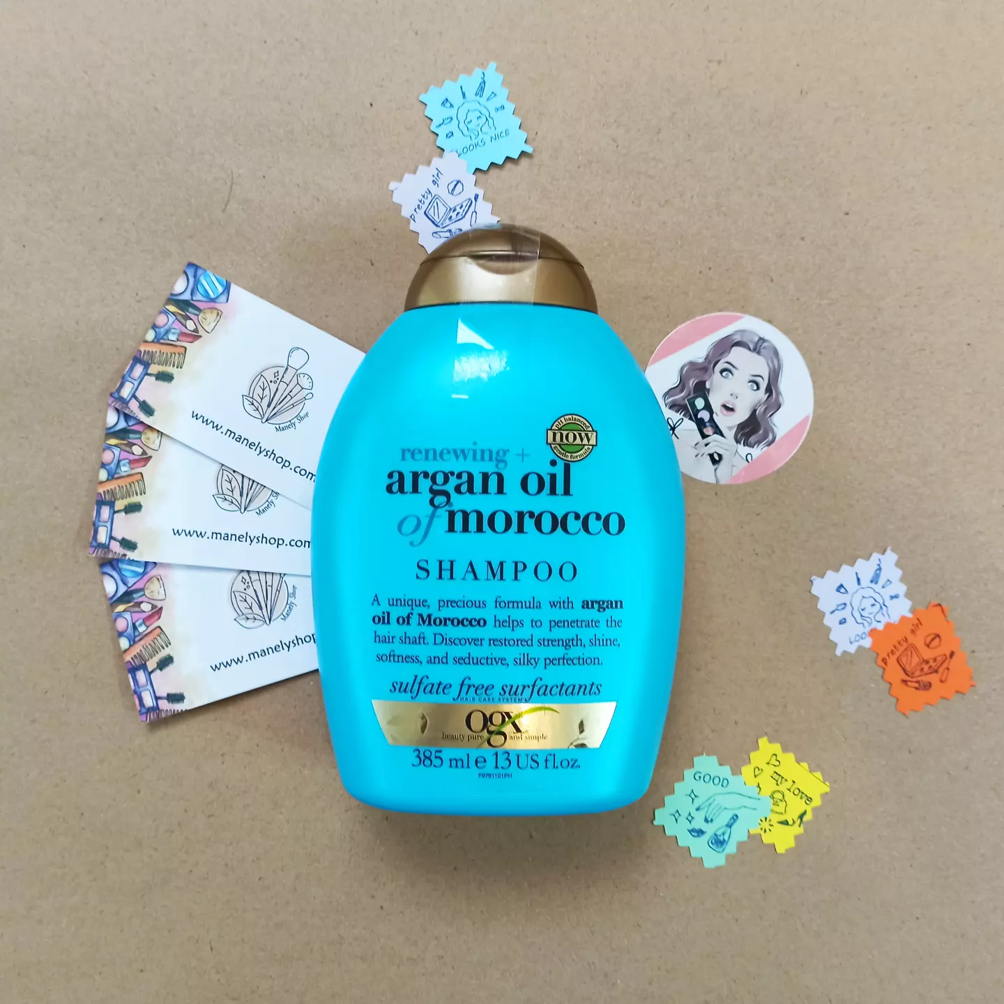 شامپو روغن آرگان مراکش او جی ایکس Ogx اصل بدون سولفات ( نرم کننده و آبرسان و ترمیم کننده ) Ogx Renewing Argan Oil Of Morocco Shampoo