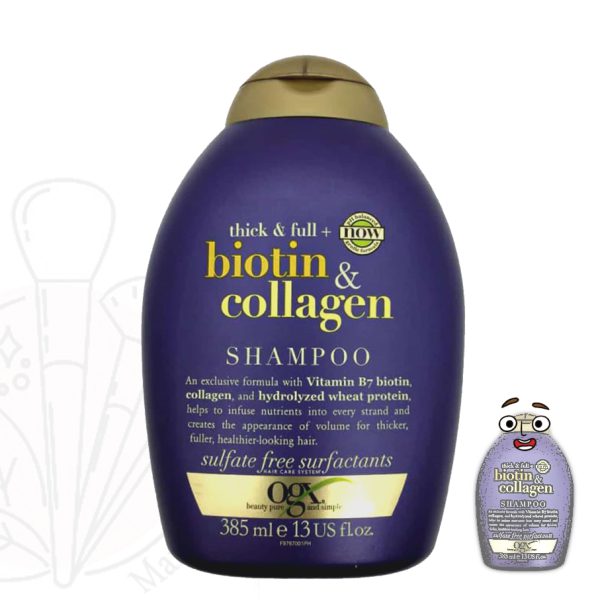شامپو بیوتین و کلاژن او جی ایکس OGX اصلی ( ضد ریزش و ضخیم کننده مو ) OGX Biotin & Collagen Shampoo 10
