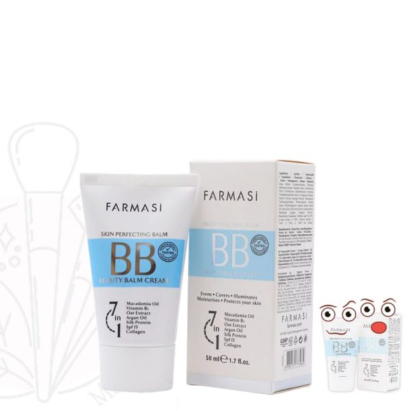 بی بی کرم 7 در 1 فارماسی اصل مناسب انواع پوست Farmasi 7 In 1 BB Cream شماره 03