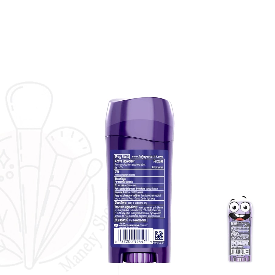 مام صابونی لیدی اسپید استیک مدل شاور فرش 65 گرم اصل Lady Speed Stick Deodorant Invisible Dry Shower Fresh