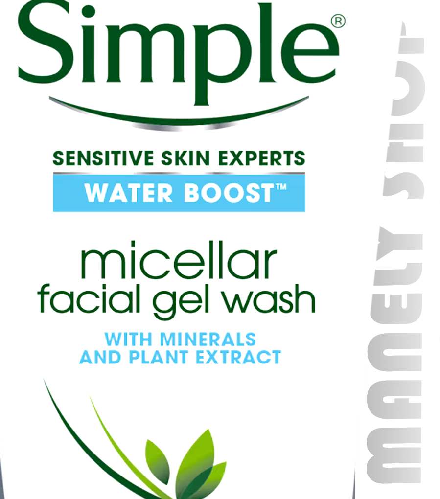 ژل شستشوی و مرطوب کننده آبرسان ( فیس واش ) سیمپل پوست خشک و حساس اصل Simple Micellar Facial Gel Wash