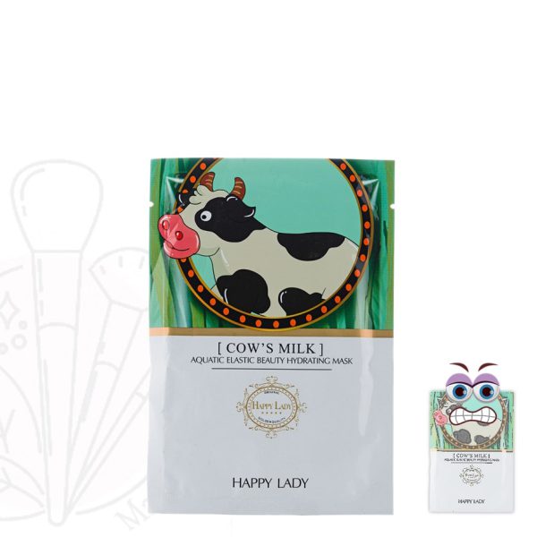 ماسک ورقه ای صورت پروتئین شیر گاو هپی لیدی Happy Lady Cows Milk Face Mask