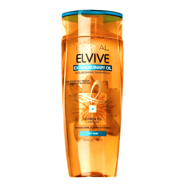 شامپو لورال تقویت کننده مناسب انواع مو مخصوصا موی خشک و آسیب دیده اصل آمریکایی Loreal Paris Elvive Extraordinary Nourishing Shampoo
