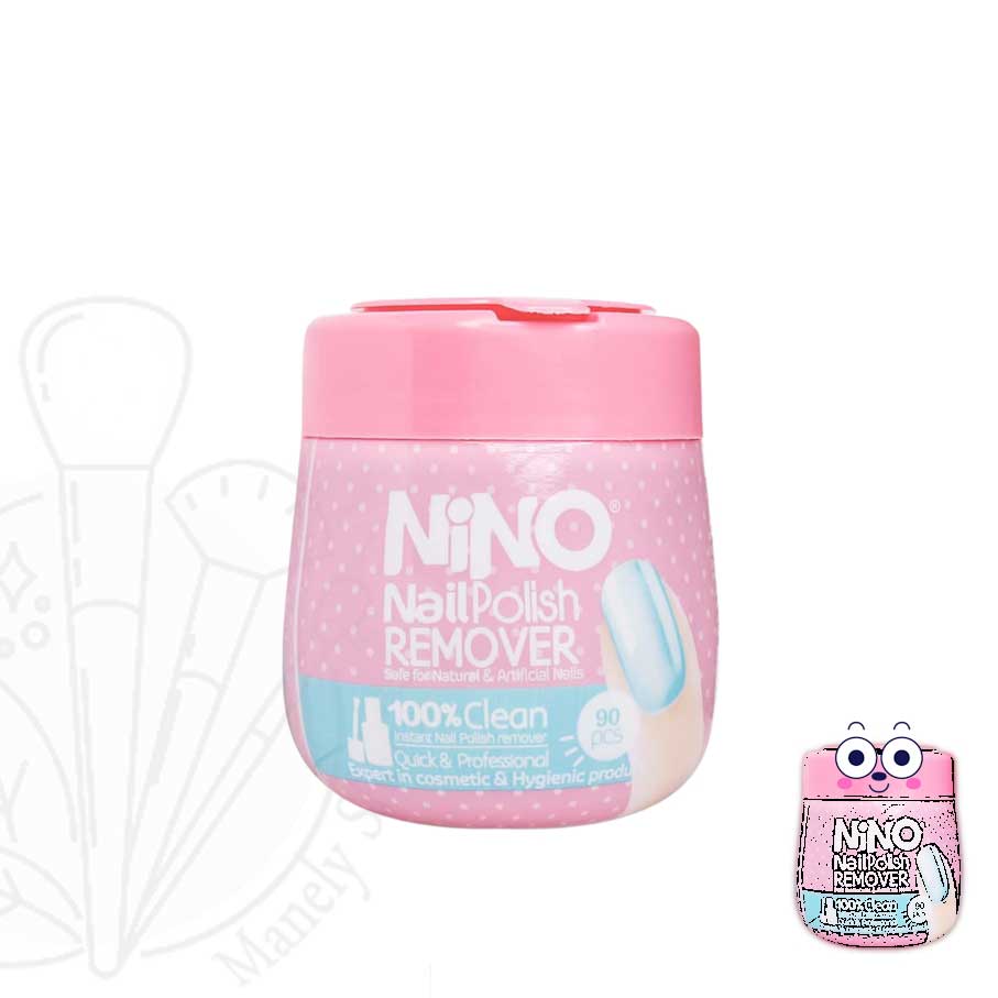 دستمال مرطوب کننده لاک ناخن نینو 90 عددی (ساخت ایران) Nino Nail Polish Remover